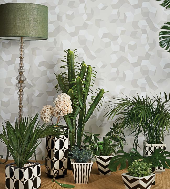 Puzzle Wallpaper - White - Cole & Son
