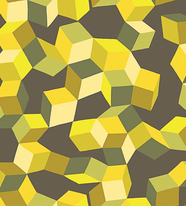 Puzzle Wallpaper - Yellow - Cole & Son
