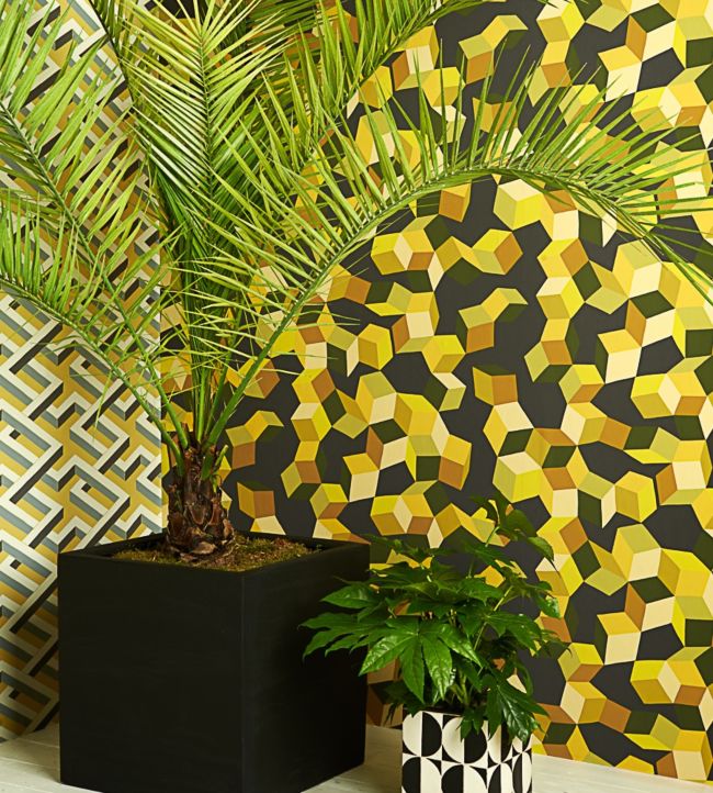 Puzzle Wallpaper - Yellow - Cole & Son