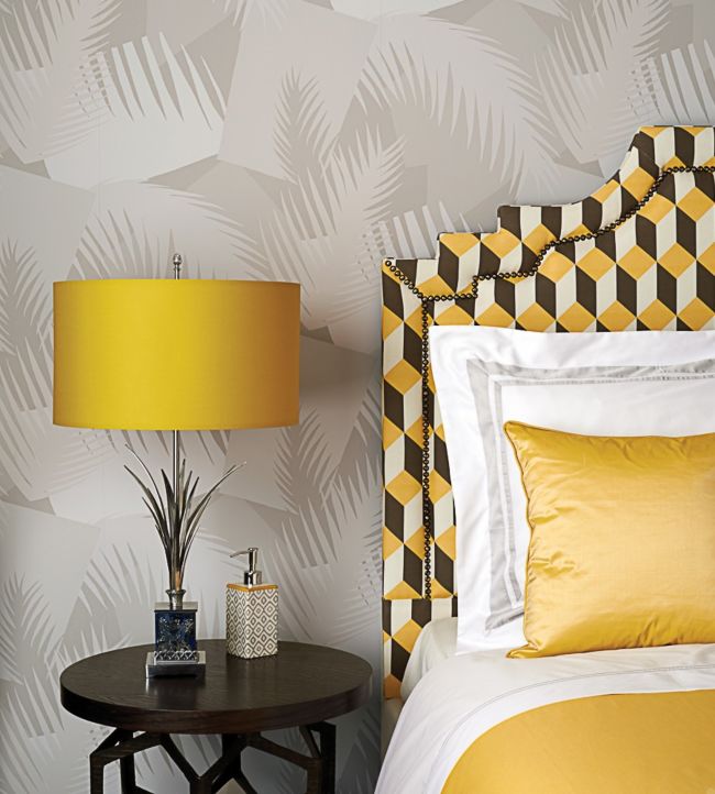 Deco Palm Wallpaper - Gray - Cole & Son