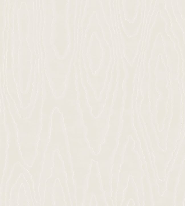 Watered Silk Wallpaper - White  - Cole & Son