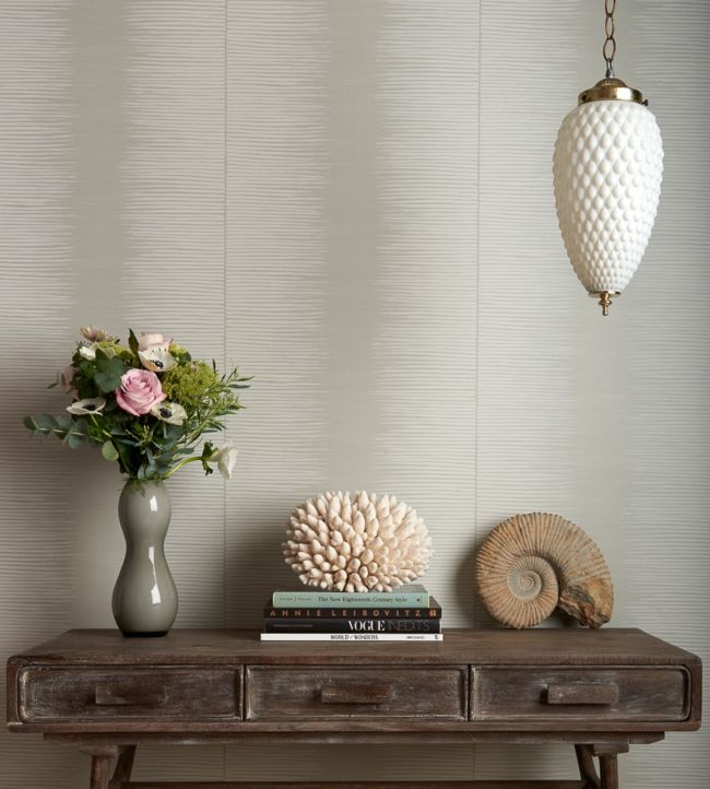 Plume Room Wallpaper - Silver