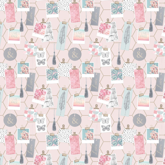 Clip Frames Wallpaper - Pink