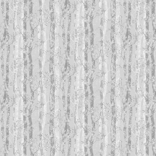 Dappled trees Wallpaper - Silver