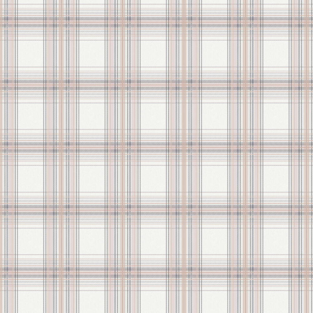 Iona Check Wallpaper - Purple