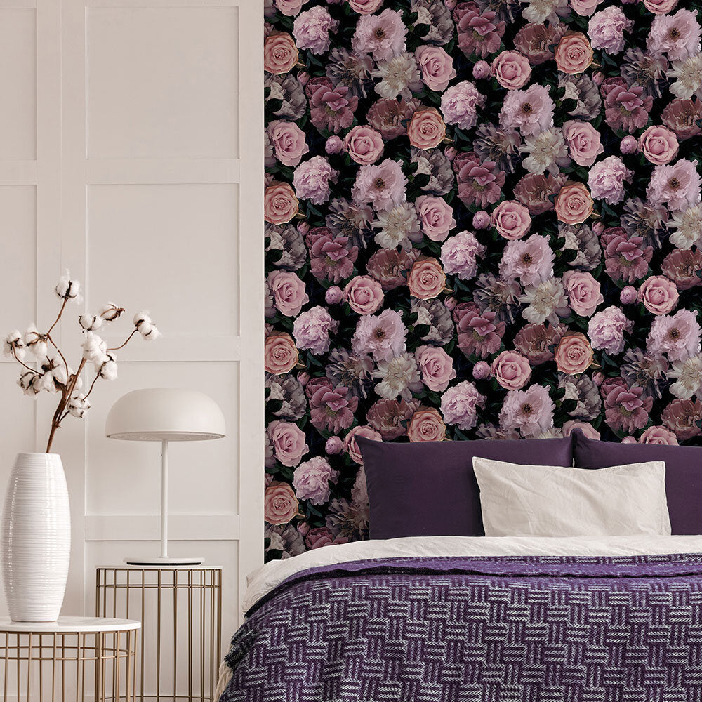 Pandora Drama Room Wallpaper - Pink