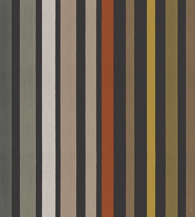 Carousel Stripe Wallpaper - Brown - Cole & Son