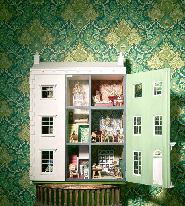 Pushkin Room Wallpaper - Green