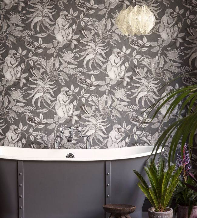 Savuti Wallpaper - Gray - Cole & Son