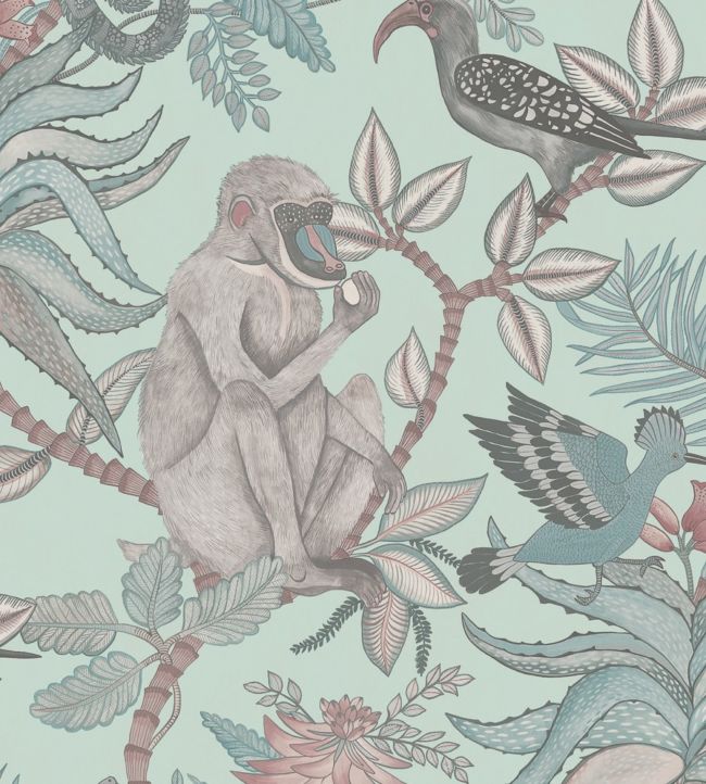 Savuti Wallpaper - Teal  - Cole & Son