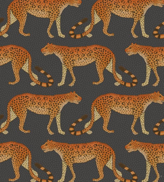 Leopard Walk Wallpaper - Black - Cole & Son