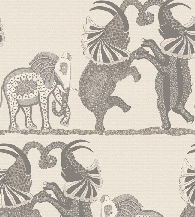 Safari Dance Wallpaper - Cream