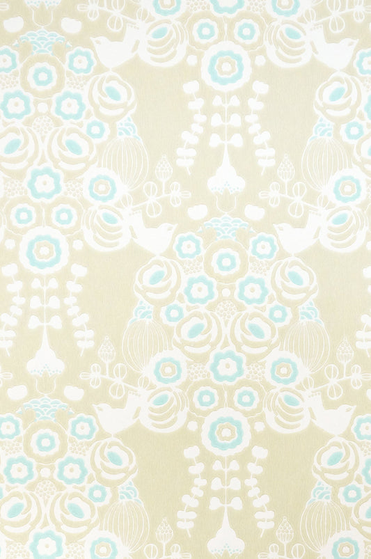 Estelle Khaki Wallpaper - Majvillan