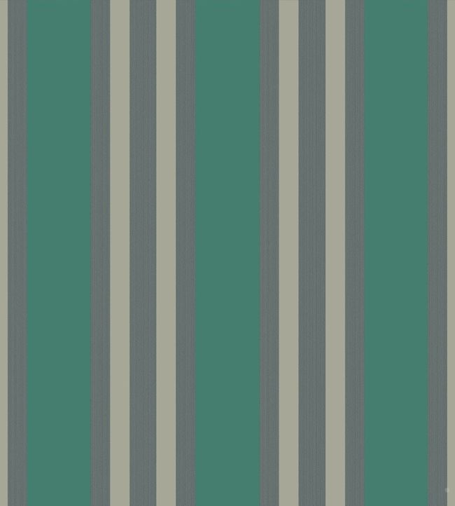 Polo Stripe Wallpaper - Teal 