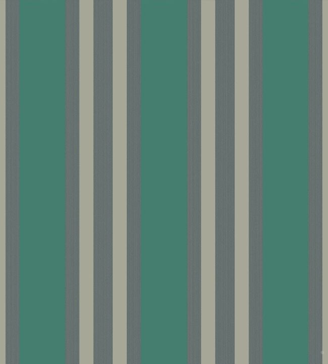 Polo Stripe Wallpaper - Teal  - Cole & Son