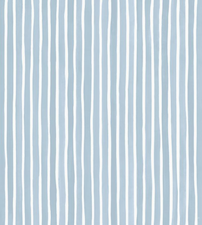 Croquet Stripe Wallpaper - Blue
