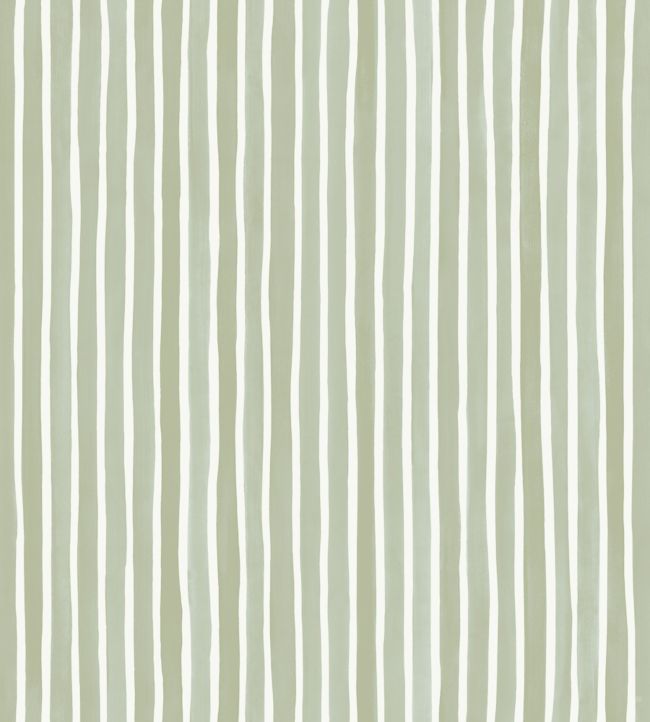 Croquet Stripe Wallpaper - Green