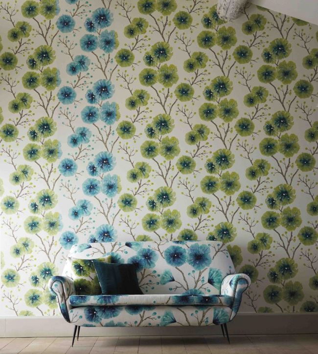 Kabala Room Wallpaper - Green