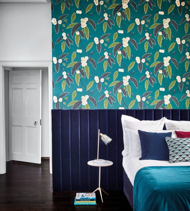 Coppice Room Wallpaper - Teal