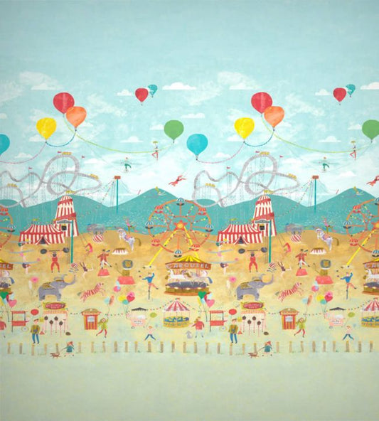 Lifes a Circus Wallpaper - Multicolor