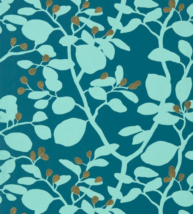 Ardisia Wallpaper - Blue