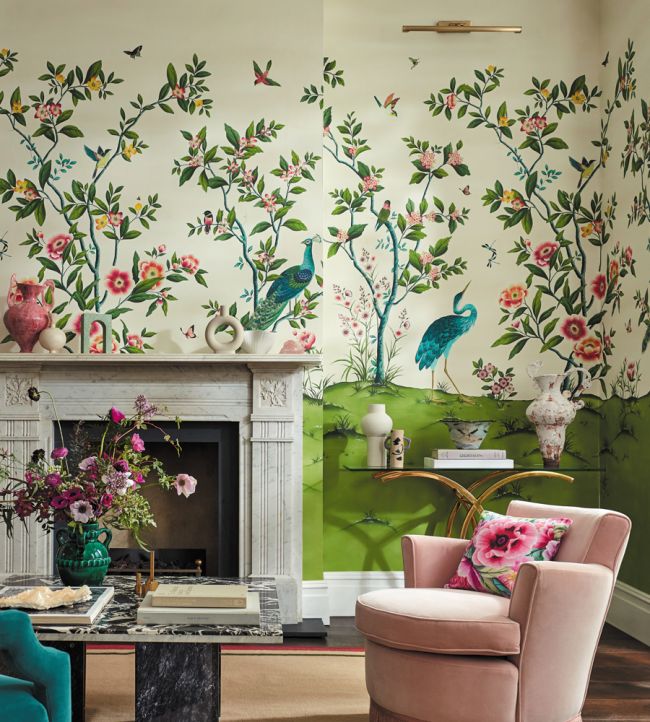 Florence Room Wallpaper - Green