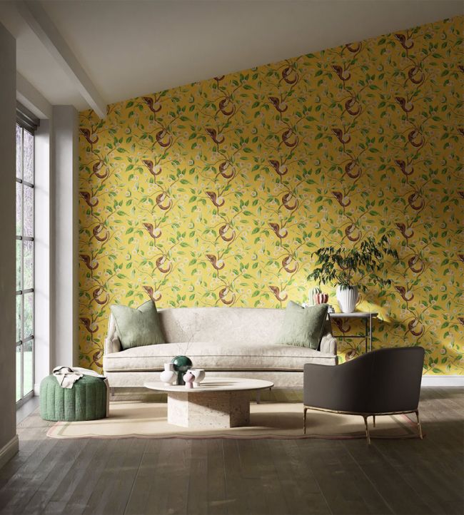 Nellie Room Wallpaper - Yellow