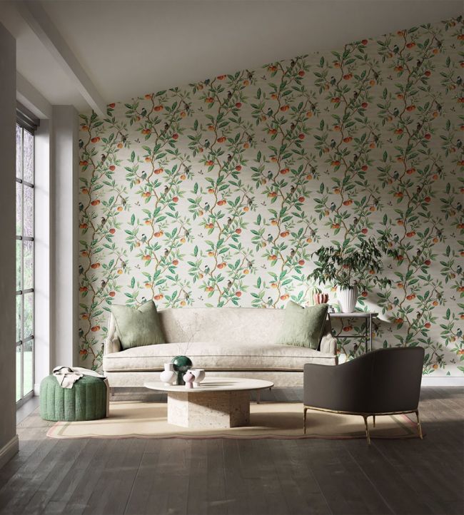 Ella Room Wallpaper - Green