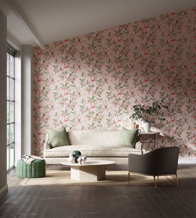 Ella Room Wallpaper - Pink