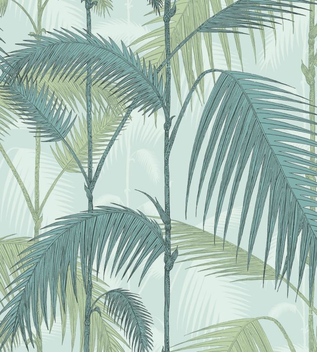 Palm Jungle Wallpaper - Blue 
