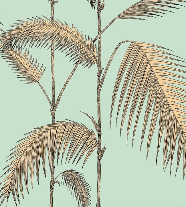 Palm Leaves Wallpaper - Teal 