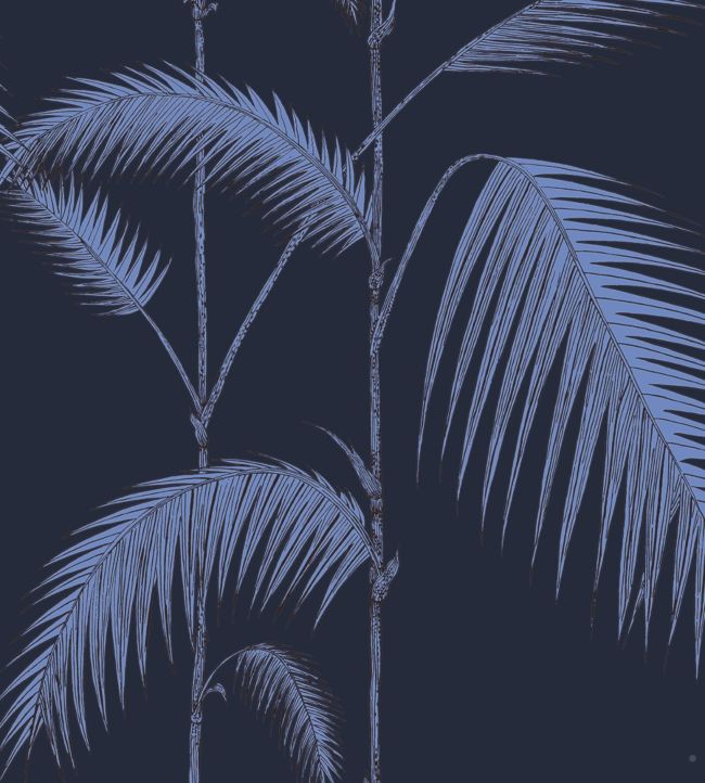 Palm Leaves Wallpaper - Blue