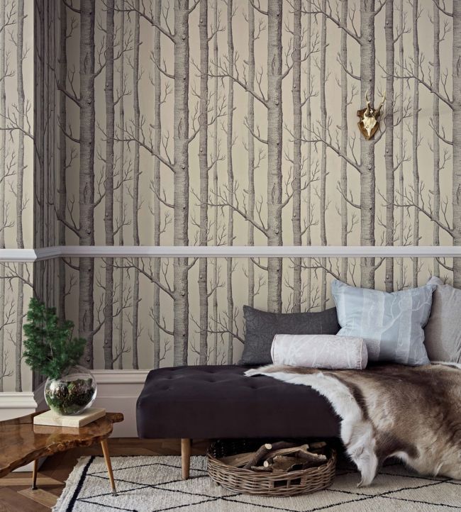 Woods Wallpaper - Gray - Cole & Son