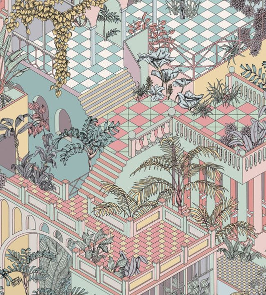 Miami Wallpaper - Pink  - Cole & Son