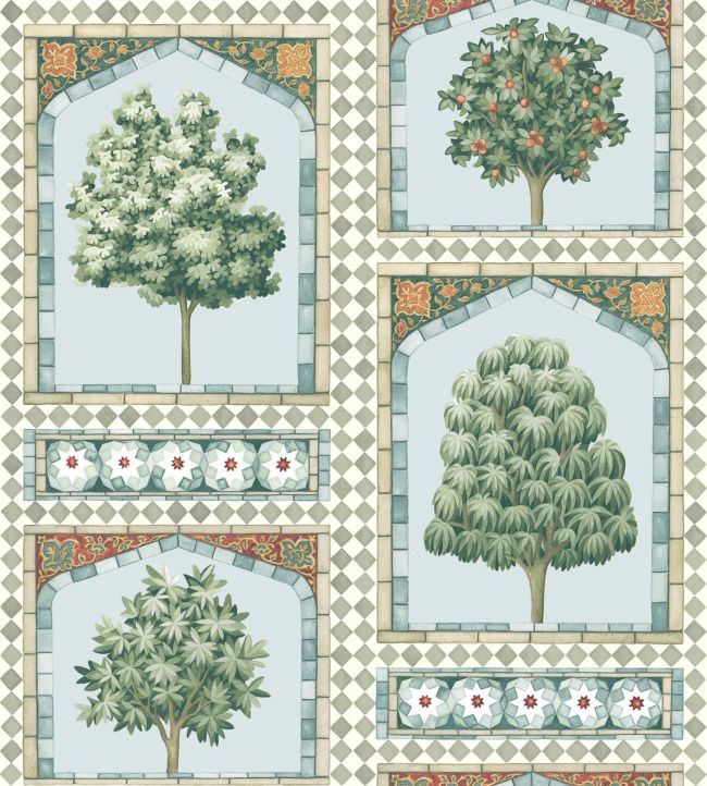 Sultans Palace Wallpaper - Green  - Cole & Son