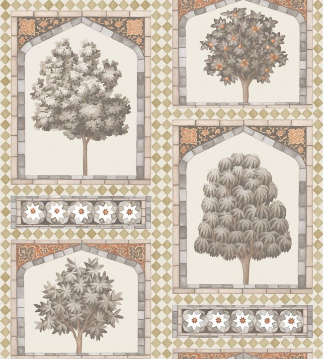 Sultans Palace Wallpaper - Cream - Cole & Son