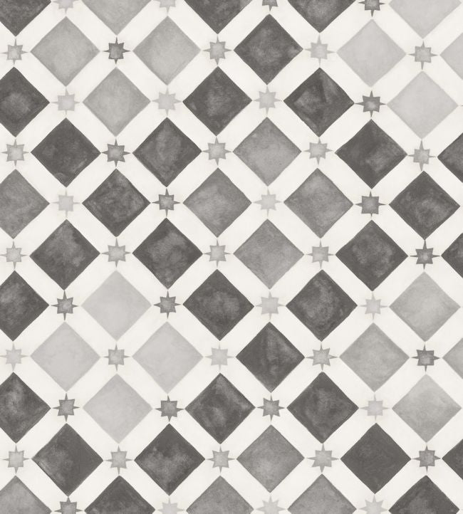 Zellige Wallpaper - Gray