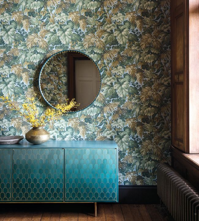 Royal Fernery Room Wallpaper - Green