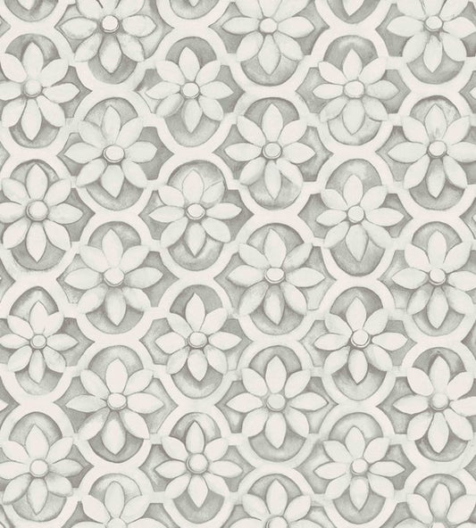 Jali Trellis Wallpaper - Gray - Cole & Son