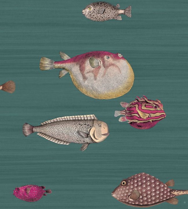 Acquario Wallpaper - Green - Cole & Son