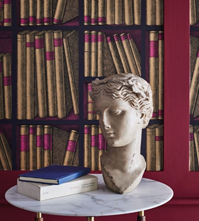  Ex Libris Wallpaper - Brown - Cole & Son