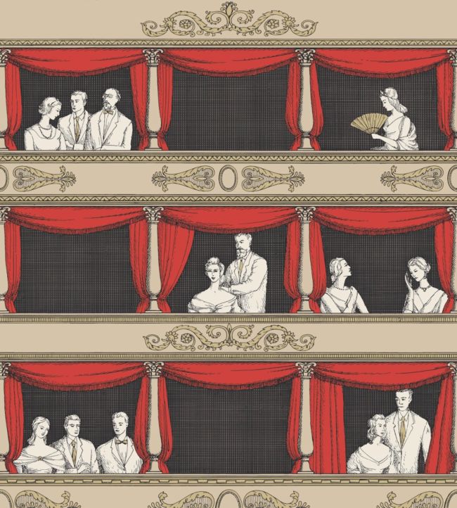 Teatro Wallpaper - Red