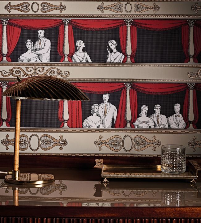 Teatro Room Wallpaper - Red