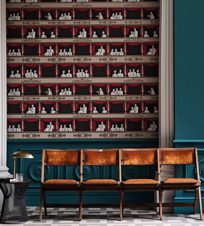 Teatro Room Wallpaper 2 - Red