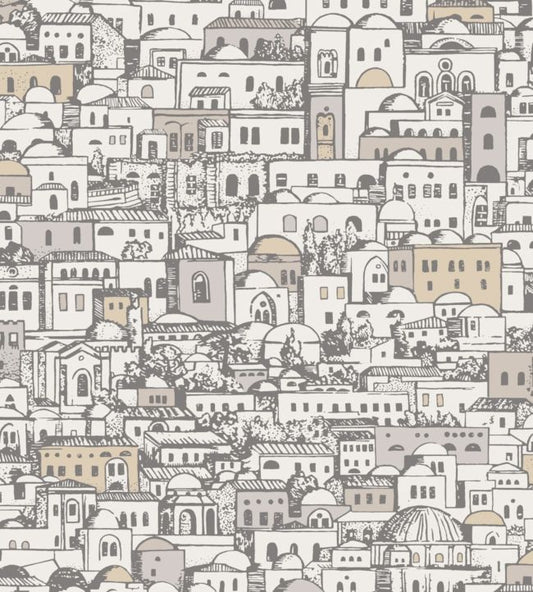 Mediterranea Wallpaper - Gray - Cole & Son