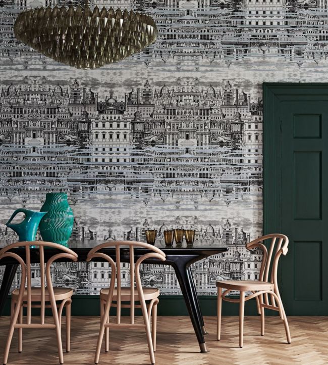 Riflesso Room Wallpaper - Gray