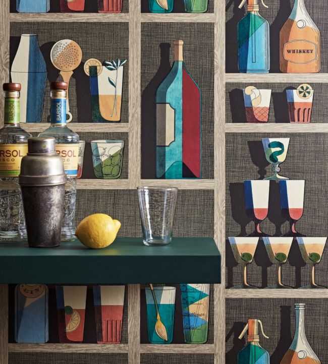 Cocktails Wallpaper - Multicolor - Cole & Son