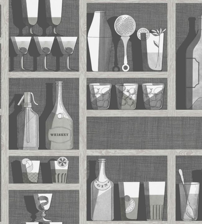Cocktails Wallpaper - Gray