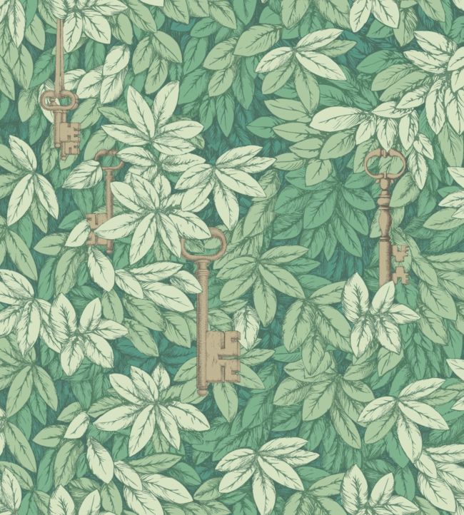 Chiavi Segrete Wallpaper - Green - Cole & Son