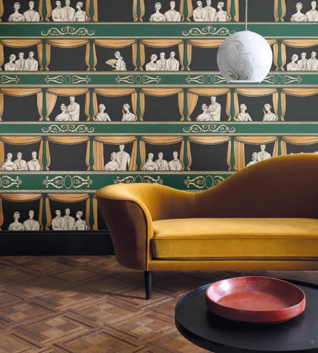 Teatro Room Wallpaper - Green